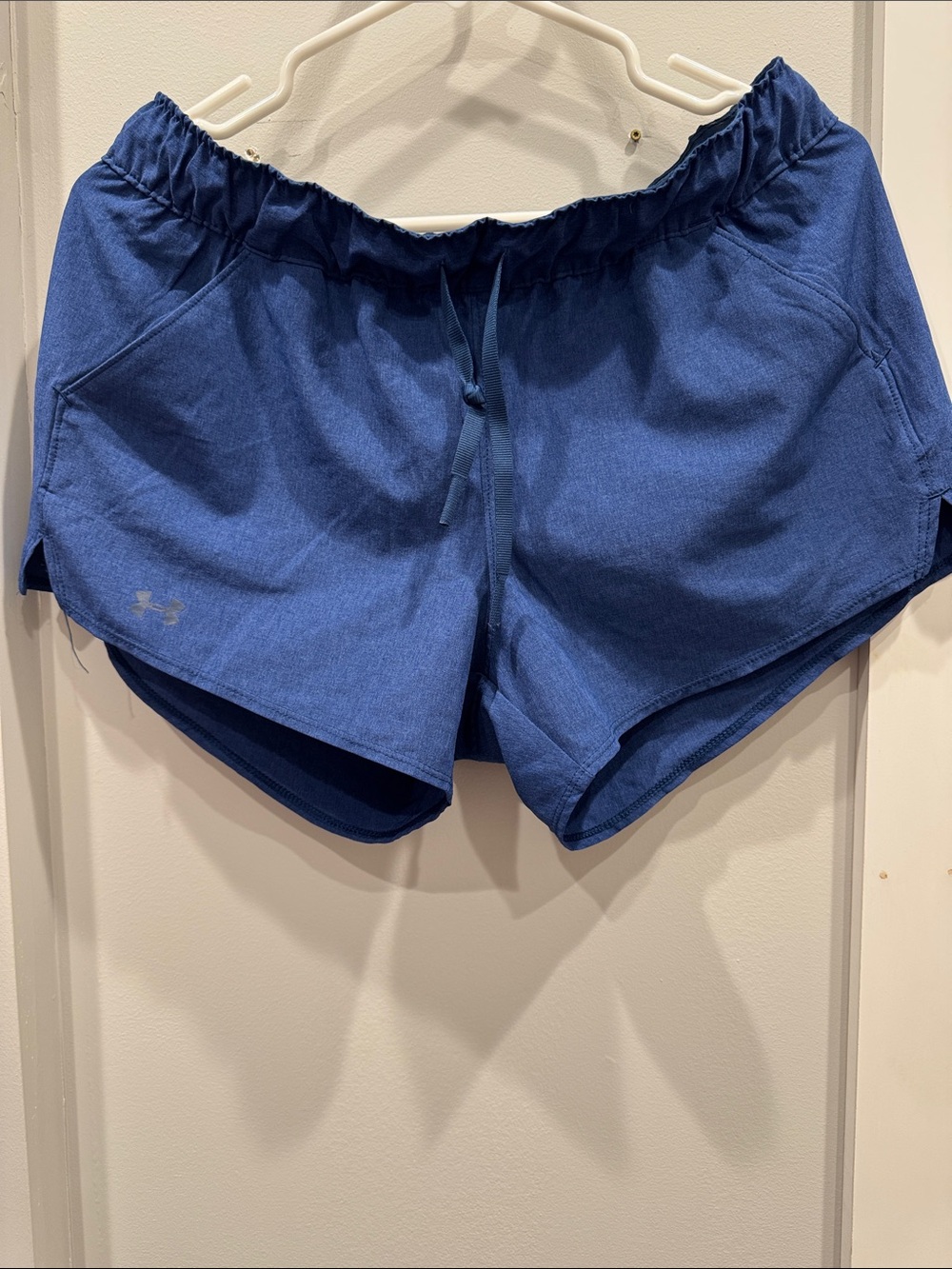Under Armour Women's Indigo Athletic Shorts with Drawstring